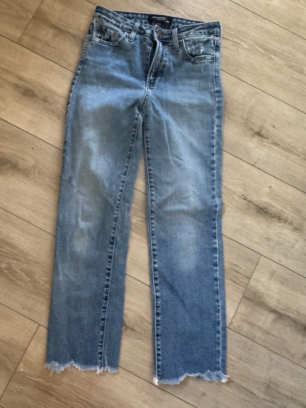Just Black Faded Light Blue Straight Leg Jeans